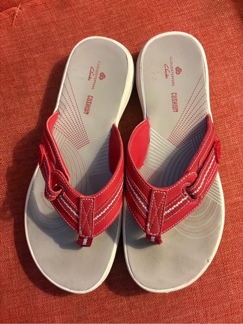 Clarks Cloudsteppers Adjustable Thong/ Flip-Flop Sandals